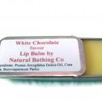 White Chocolate Flavored Natural Lip Balm Tin..